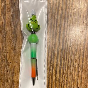 Handcrafted Grinch pen